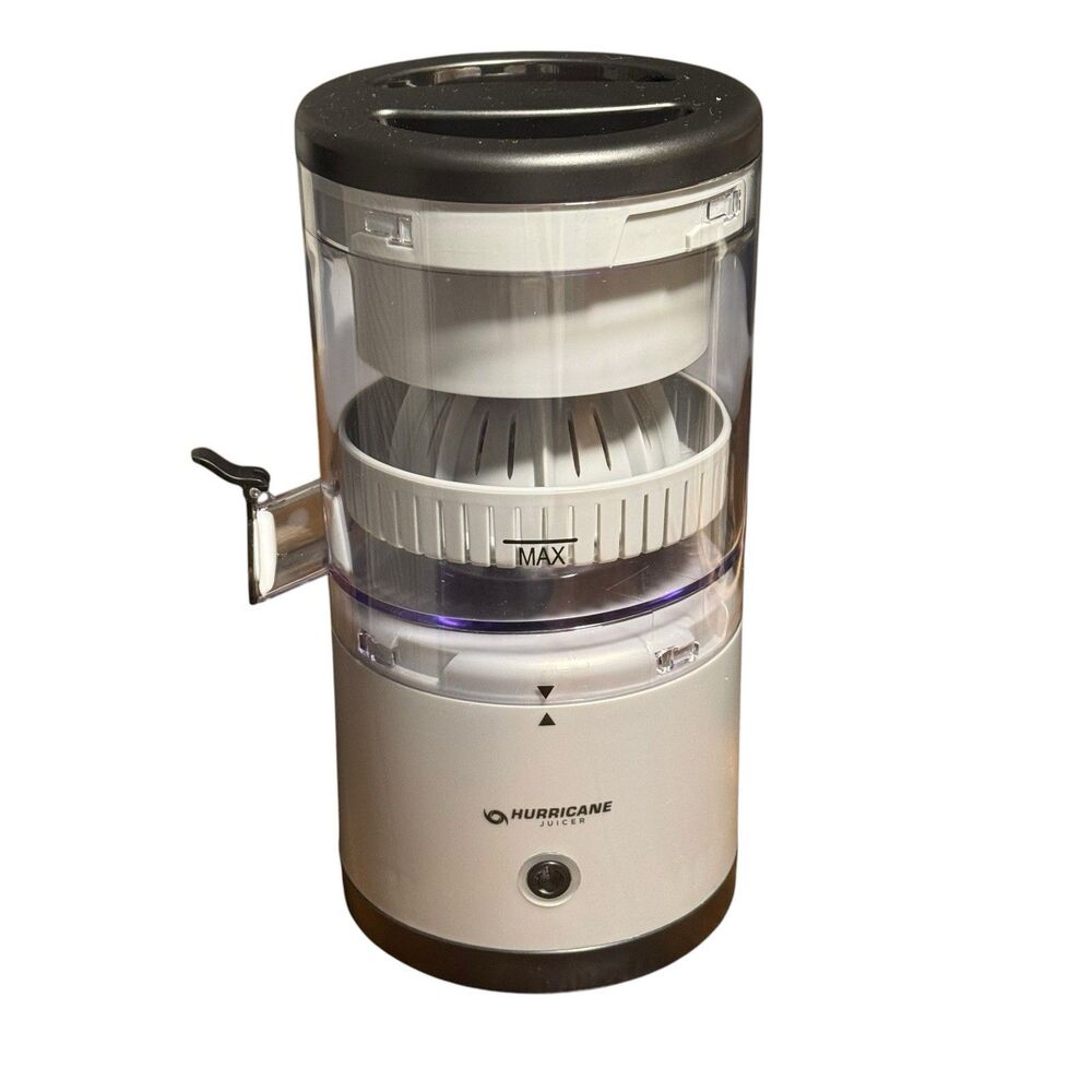 Hurricane Juicer Portable Citrus Juicer Gray Model 23086 USB Rechargeable Works